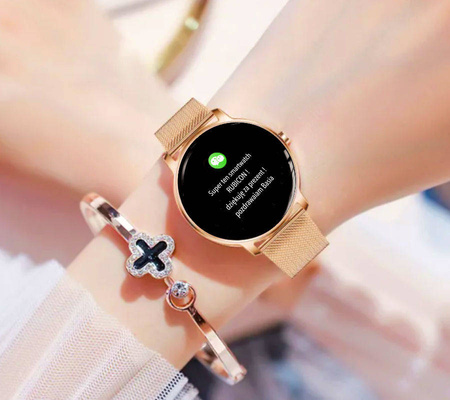 Zegarek SmartWatch damski Rubicon RNBE66 Black