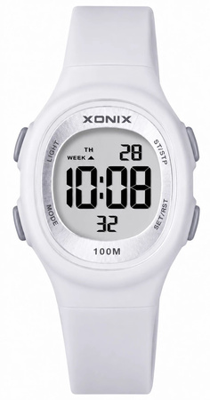 Zegarek Xonix BBR-001 dziecięcy elektroniczny biały