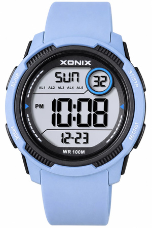 Zegarek Xonix DBF-001 młodzieżowy elektroniczny niebieski 42 mm