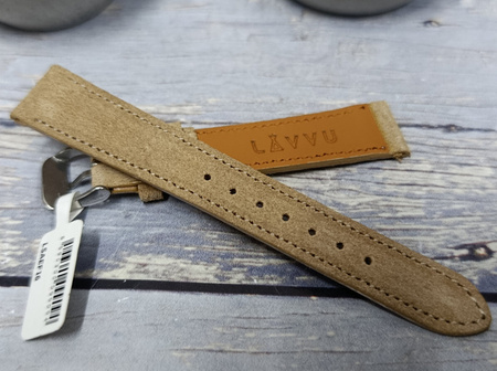 Skórzany pasek do zegarka 16 mm Lavvu SUEDE LSAEF16 skóra licowa
