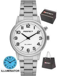 Zegarek Perfect EL001M-01 męski klasyczny podświetlany