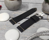 Skórzany pasek do zegarka 20 mm JVD R42309-20 granatowy