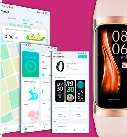 SmartWatch Rubicon RNCF05 fioletowy