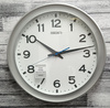 Zegar ścienny SEIKO QXA835S 37 cm srebrny cichy