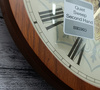 Zegar ścienny SEIKO QXA857Z 29,5 cm brązowy drewniany
