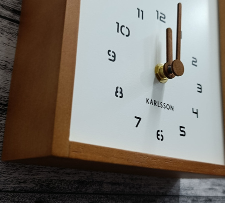Zegar z kukułką Karlsson KA6126DW brązowy Curva Cuckoo 17x25 cm
