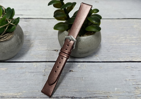 Skórzany wodoodporny pasek do zegarka 14 mm HIRSCH Cashmere M 03902161-2-14
