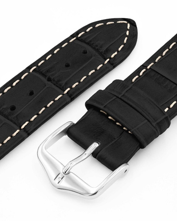 Skórzany wodoodporny pasek do zegarka 26 mm HIRSCH Duke L 01028051-2-26