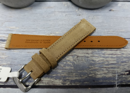Skórzany pasek do zegarka 16 mm Lavvu SUEDE LSAEF16 skóra licowa