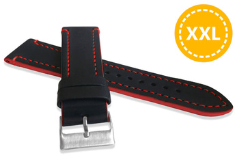 Skórzany pasek do zegarka 22 mm XL Lavvu LSQBR22 skóra licowa