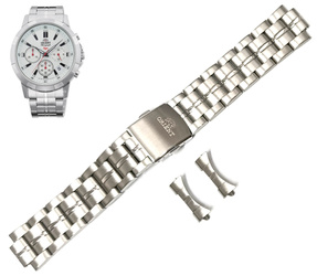 Bransoleta stalowa do zegarka męskiego Orient FKV00003B0 srebrna 22 mm
