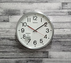 Zegar ścienny SEIKO QXA861S 30 cm aluminiowy srebrny