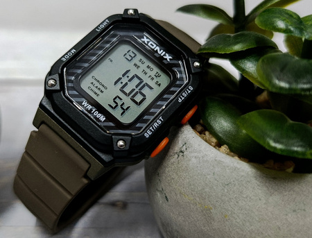 Zegarek Xonix BBQ-005 dziecięcy elektroniczny brązowy