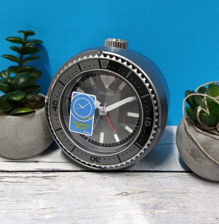Budzik Seiko QHE207N 10 cm obrotowy pierścień
