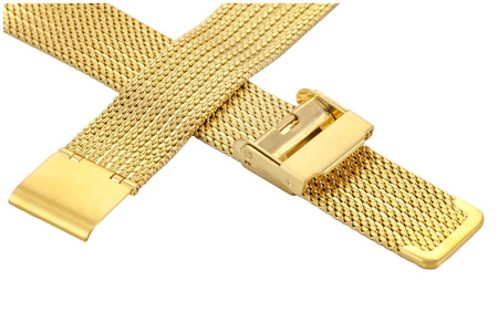 Bransoleta stalowa do zegarka 18 mm Bisset BM-104/18 Gold