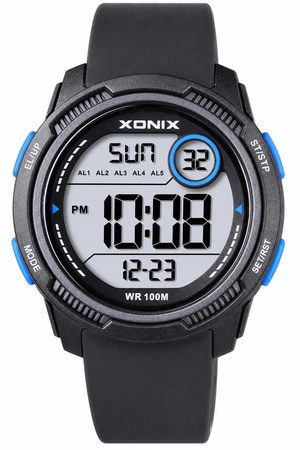 Zegarek Xonix DBF-005 młodzieżowy elektroniczny czarny 42 mm