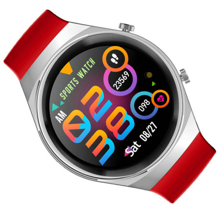 Zegarek SmartWatch pulsoksymetr Rubicon RNCE68 RED BT Call
