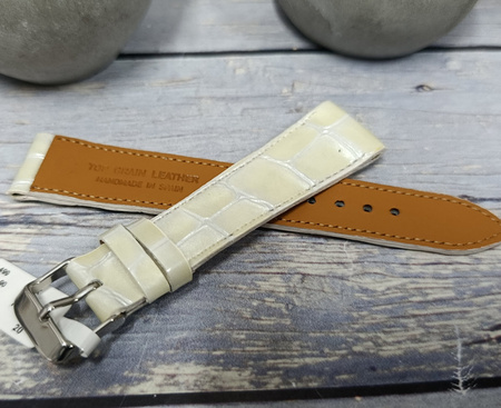 Skórzany pasek do zegarka 22 mm Lavvu CROCO OCALA LSAGW22 skóra licowa