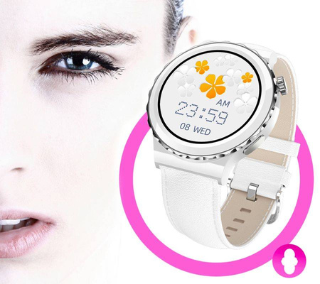 SmartWatch Rubicon RNCE92 damski biały srebrny bransoleta BT Call