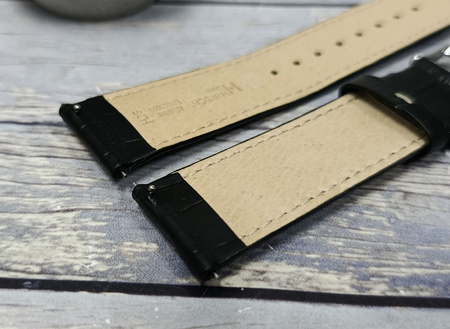 Skórzany wodoodporny pasek do zegarka 23 mm HIRSCH Duke L 01028051-2-23