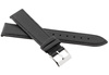 Skórzany pasek do zegarka 22 mm JVD R41401-22 czarny