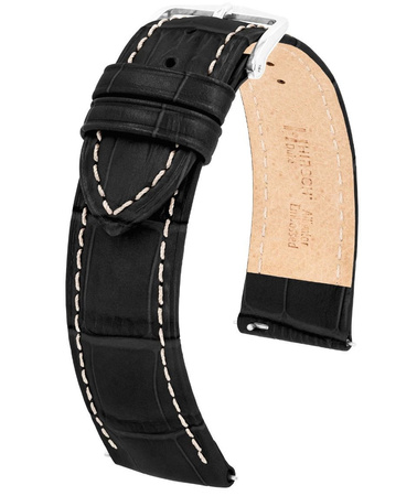 Skórzany wodoodporny pasek do zegarka 24 mm HIRSCH Duke L 01028051-2-24