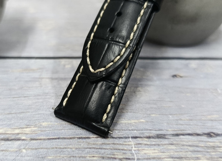 Skórzany wodoodporny pasek do zegarka 20 mm HIRSCH Modena L 10302850-2-20
