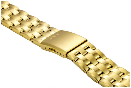 Bransoleta stalowa do zegarka 22 mm BR-111.22 Gold