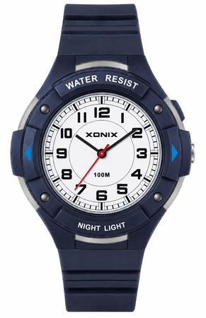 Zegarek Xonix CAU-005A młodzieżowy wskazówkowy granatowy 46 mm