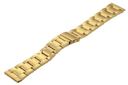 Bransoleta stalowa do zegarka 22 mm BR-120/22 Gold Mat
