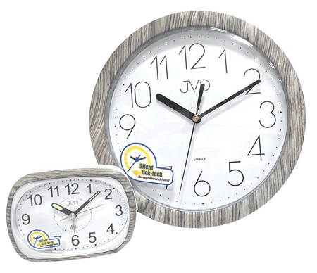 Zestaw czytelny zegar i budzik JVD H612.22 i SRP836.9